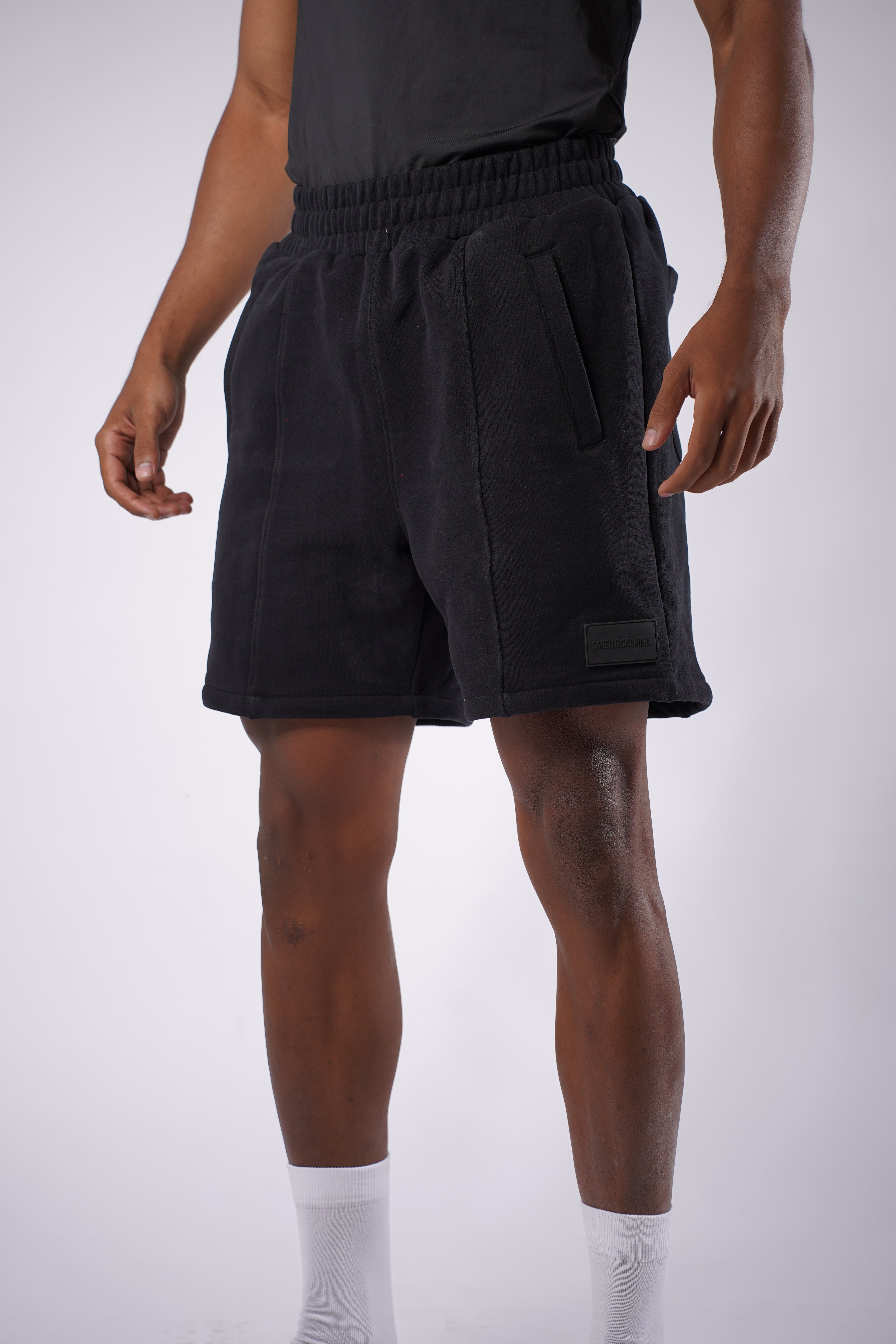 Saber Essential Sweat Shorts [BLACK] – Saber And Sacrifice